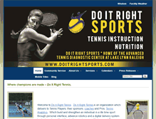 Tablet Screenshot of doitrightsports.com